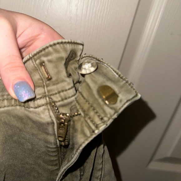 Pilcro the demilune boot Olive Boot Cut Pants 28 Anthropologie - Picture 3 of 12